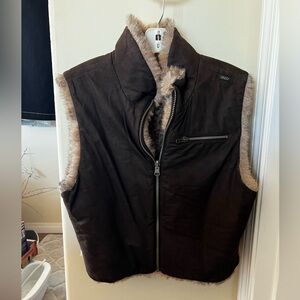 SKEA Women’s Reversible Suede & Faux Fur Vest